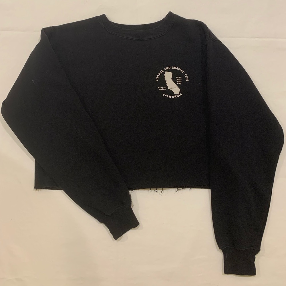 cropped vintage california sweatshirt